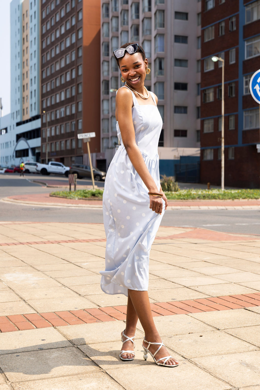 Polka Dot Fit and Flare Dress